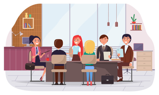 商人们在一起交谈和工作图片下载