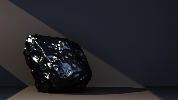 黑色的石头带着一丝光芒图片下载