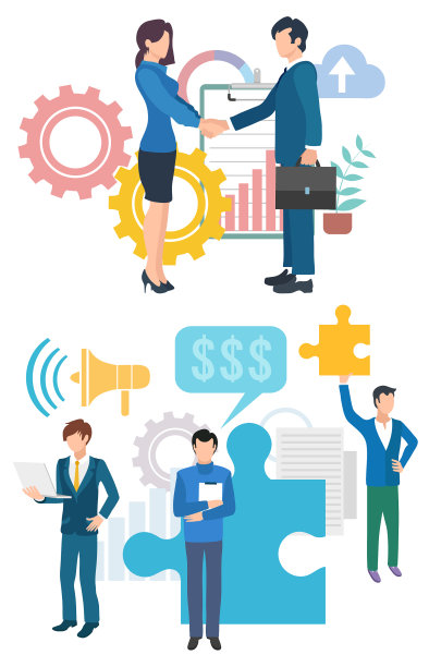 合作伙伴和公司发展业务图片下载