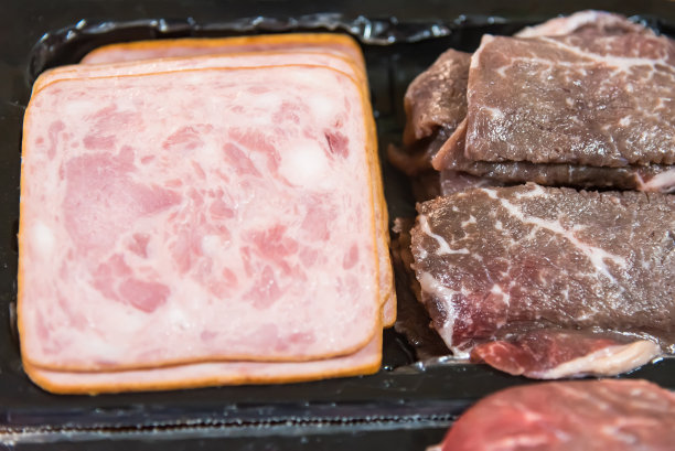 熏牛肉片用于涮锅图片下载