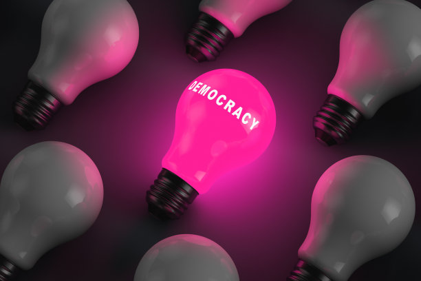 政治主题的抽象插图。民主制度图片下载