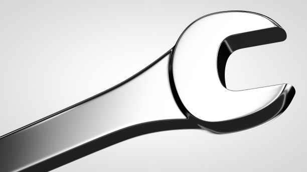 开口扳手特写。手工具的话题。图片下载