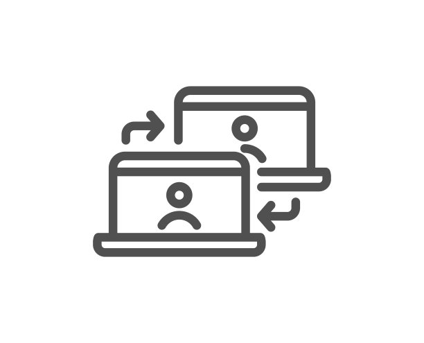 外包工作线图标工作在家标识图片下载