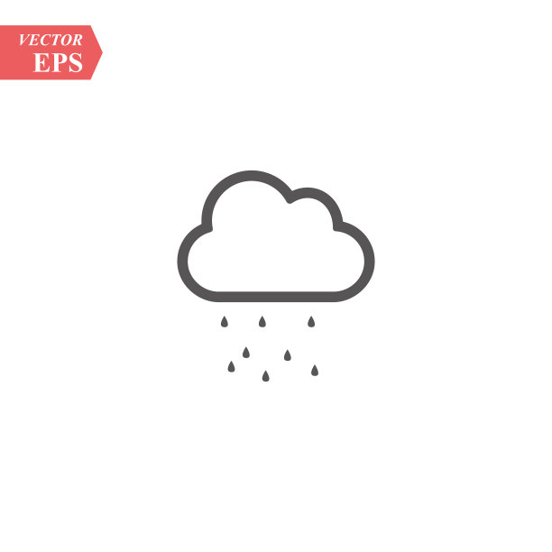 冰雹图标隔离在白色背景图片下载