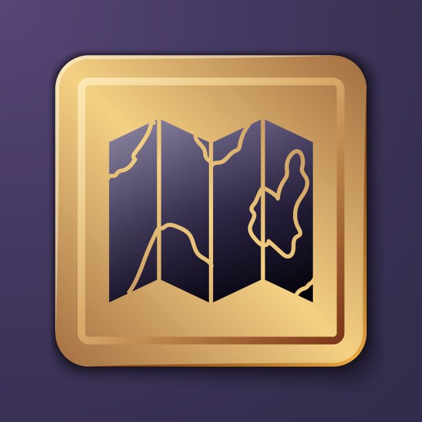 地图图标上的紫色位置森林图片下载