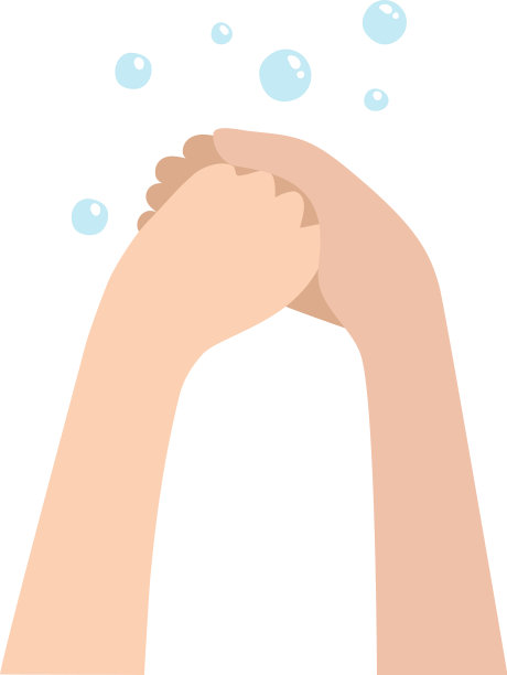 洗手程序图标卡通和平面风格图片下载