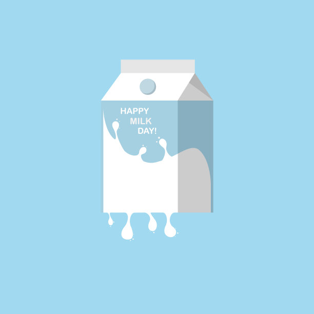 向量插图奉献世界牛奶日。包装与下落和文字。旗帜,标志,符号。在设计中有广泛的应用。图片下载