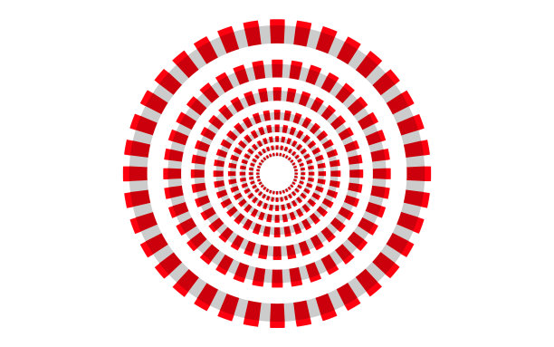 红色和白色隧道纹理背景图片下载