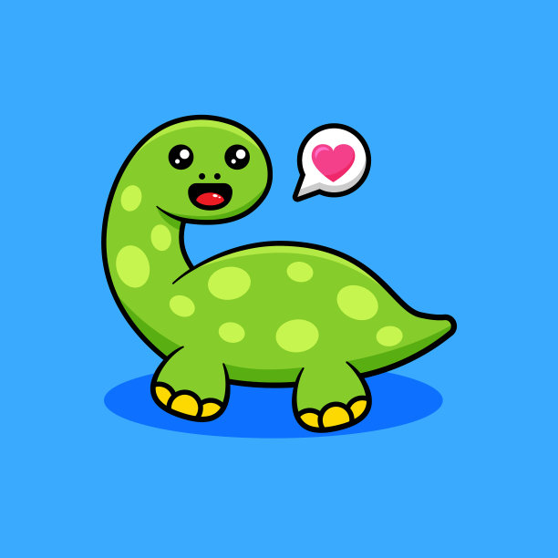 卡通可爱的恐龙图片下载