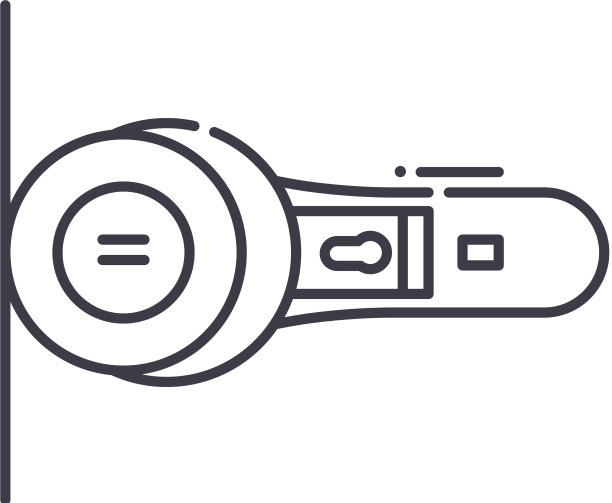 旋转切割器图标线性隔离图片下载