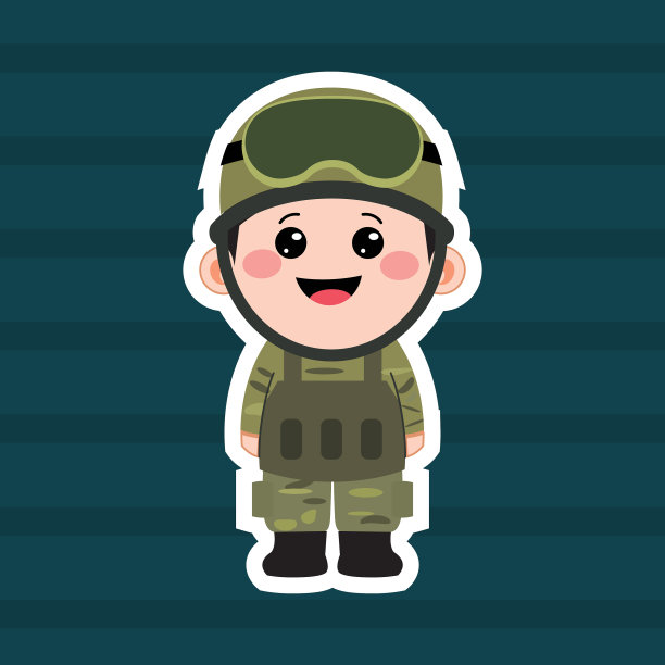 卡通可爱的赤壁军队图片下载