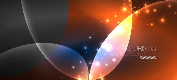 霓虹椭圆抽象背景闪亮明亮图片下载