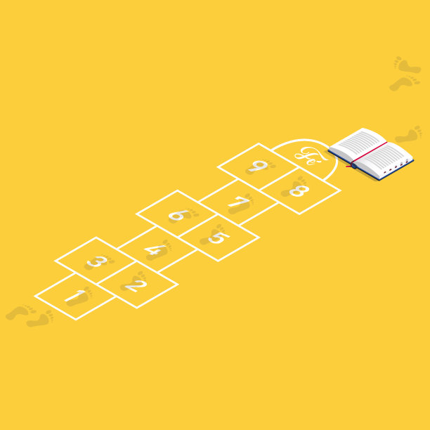 在葡萄牙，Amarelinha是一种很受孩子们欢迎的游戏图片下载