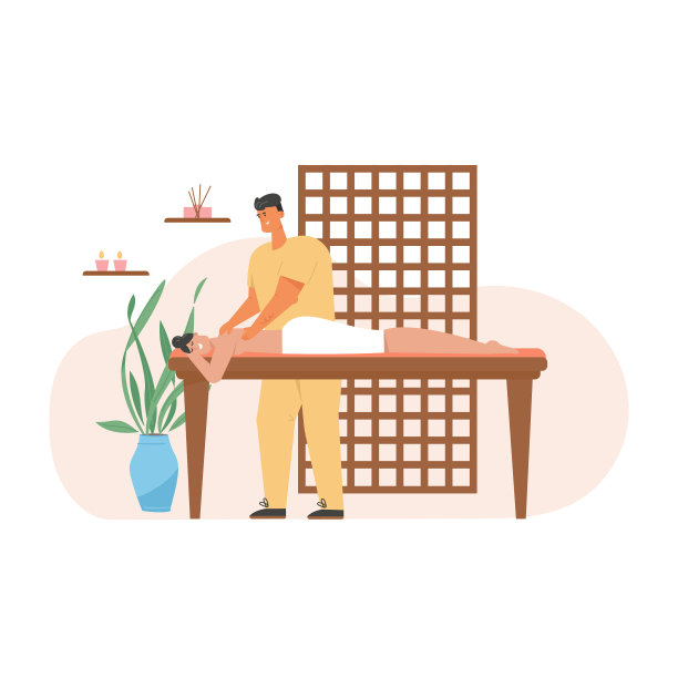 微笑的女人在水疗沙龙享受按摩图片下载