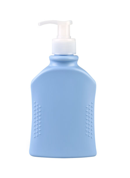 浅蓝色泵瓶，没有标签图片下载