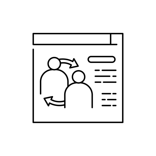 在线赭色线图标。象形文字用于网页、手机应用、促销。图片下载