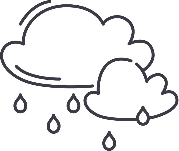 雨象线形，孤立薄图片下载