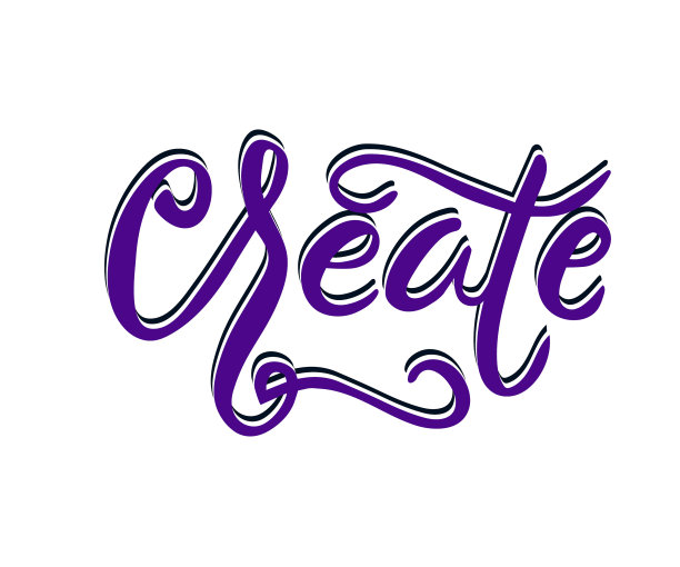 创建卡。手绘字体图片下载