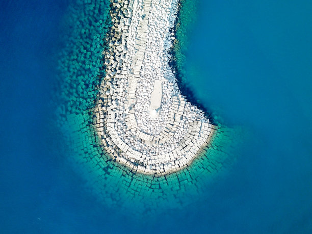 土耳其安塔利亚市格罗因的鸟瞰图图片下载