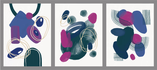 极简主义手绘抽象艺术背景h图片下载