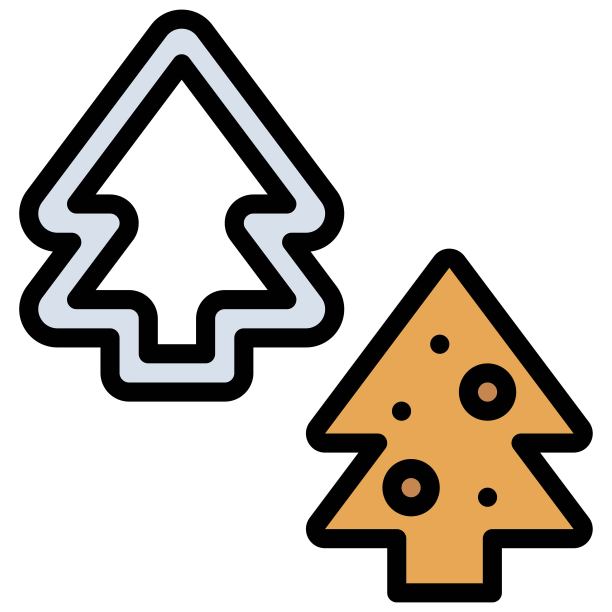 饼干模具图标，烘焙和烘焙相关的矢量图片下载