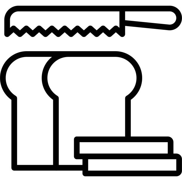 面包刀图标，面包和烘焙相关的矢量图片下载