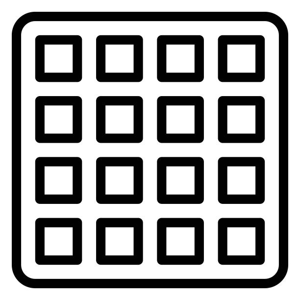 华夫饼图标，烘焙相关矢量素材图片下载