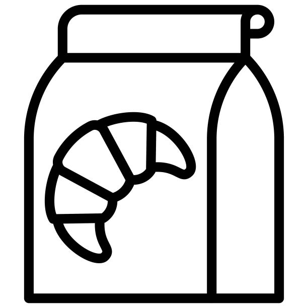 烘焙袋图标，烘焙相关矢量图片下载