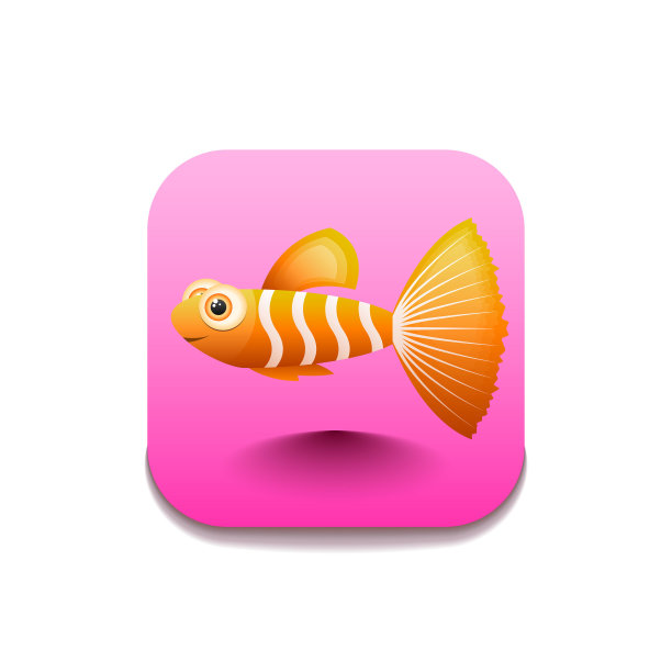 鱼标志矢量符号图标设计风格图片下载