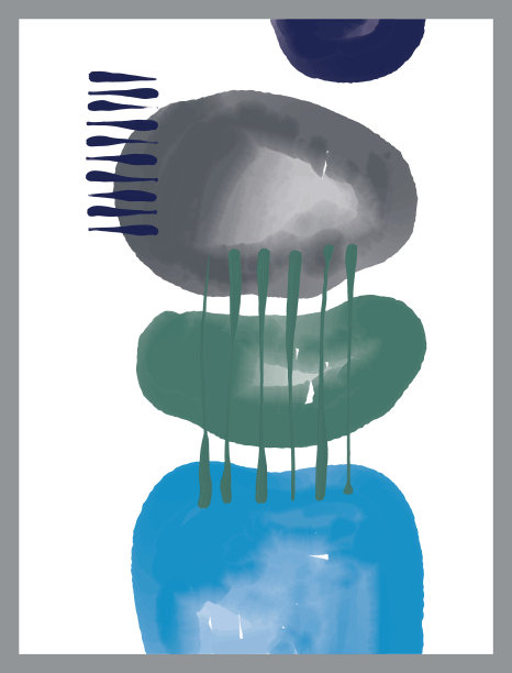 极简主义手绘抽象艺术背景图片下载