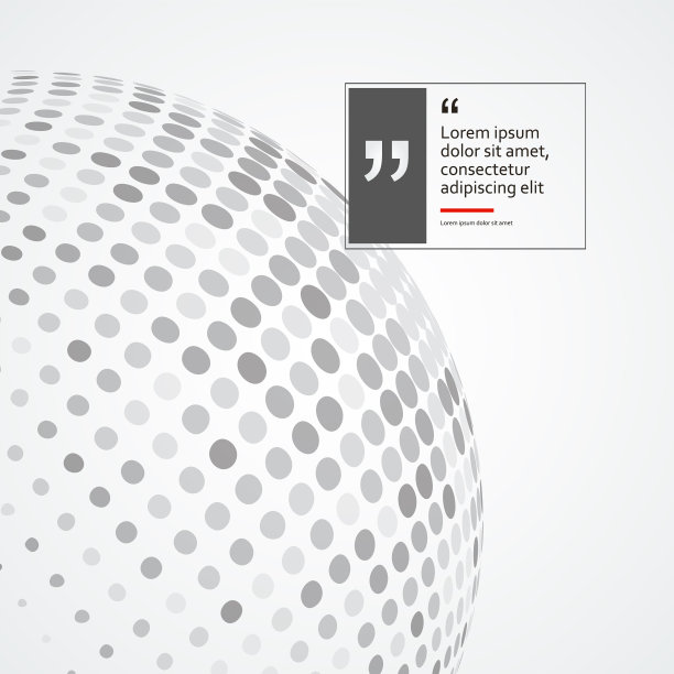 由彩色点组成的三维球体图片下载