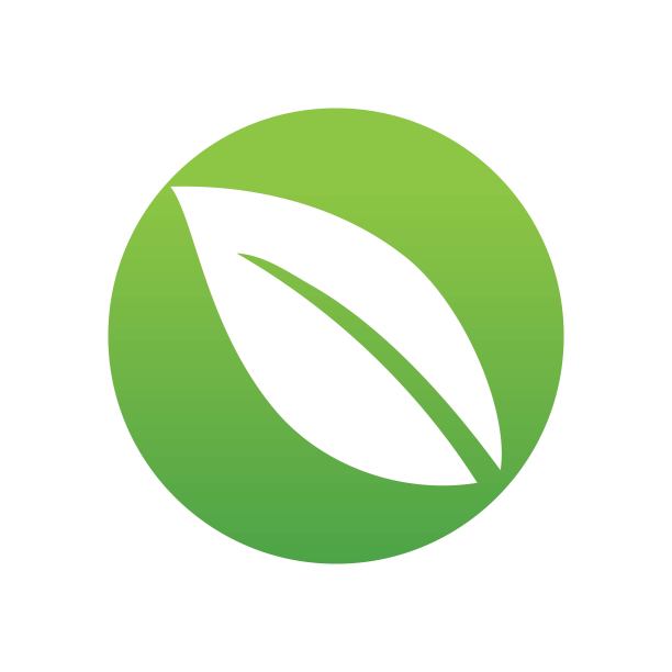 叶片绿色自然标志和象征图片下载