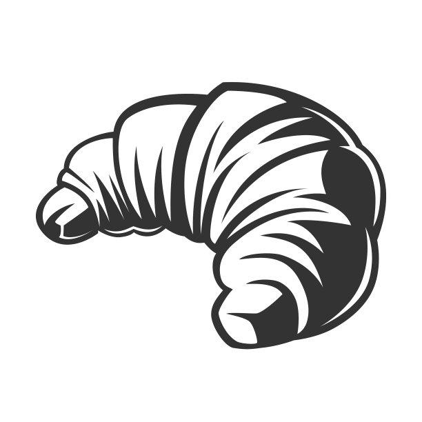 牛角面包甜烘焙产品图片下载