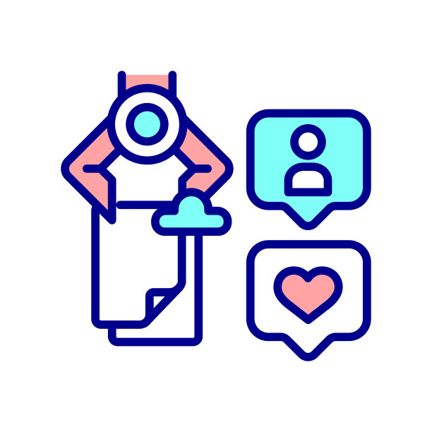 社交媒体内容优化RGB颜色图标图片下载