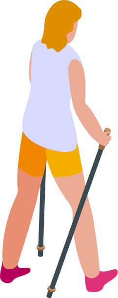 成人北欧行走图标等距风格图片下载