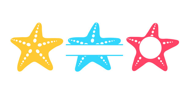 沙滩海星夏天留下的空间添加文字。孤立在白色背景上。图片下载