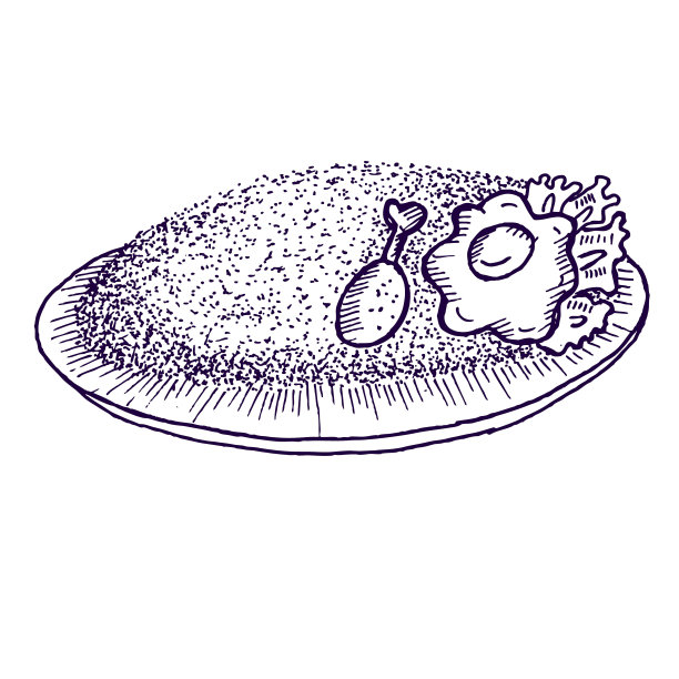 炒饭，印尼菜，涂鸦图片下载