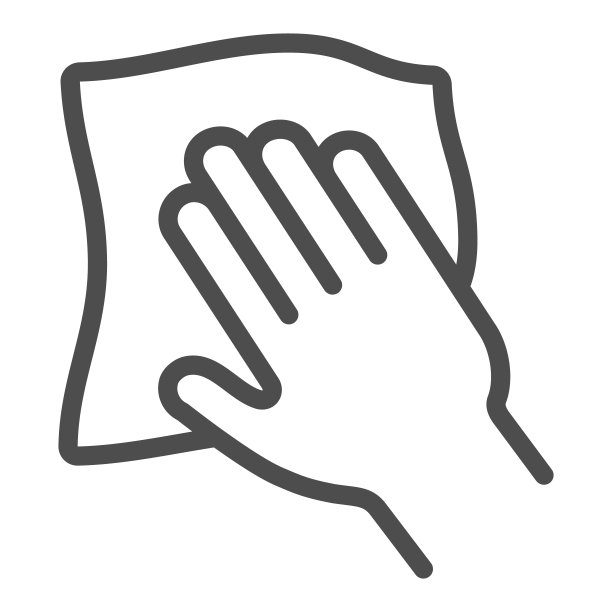 餐巾和手线图标，洗车概念，汽车清洁布标志上的白色背景，清洁餐巾图标在轮廓风格的移动概念和网页设计。矢量图形。图片下载