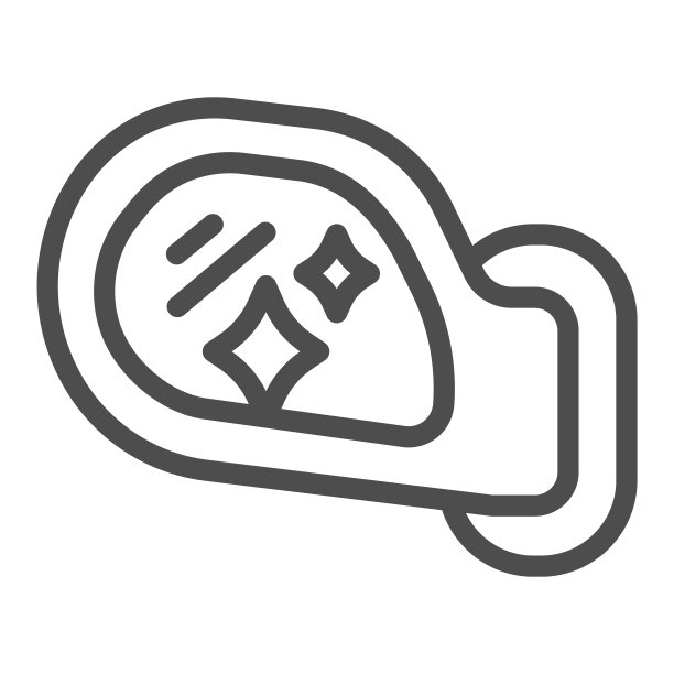 清洁汽车镜线图标，洗车概念，闪亮的汽车侧镜标志上的白色背景，汽车清洗服务符号在轮廓风格的移动概念，网页设计。矢量图形。图片下载