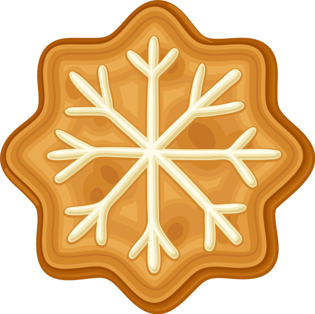 雪花像烤饼干的形状和快乐图片下载