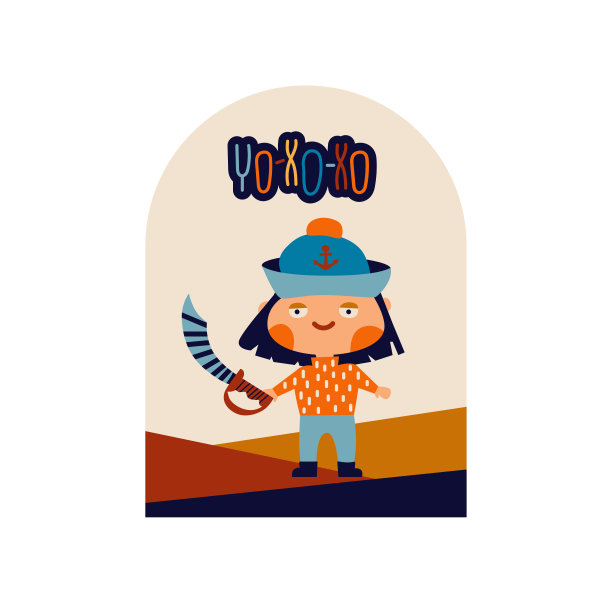 矢量插图。拱门的装饰构图。图片下载