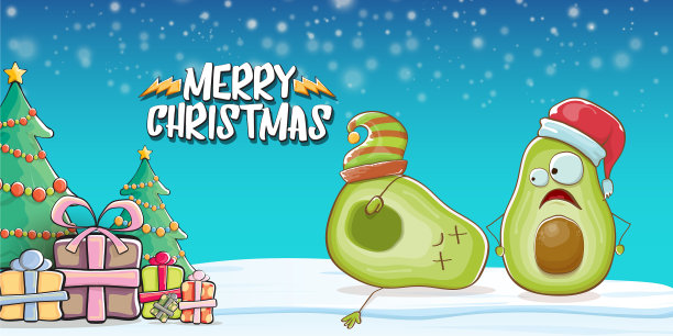 圣诞快乐，时髦的问候水平图片下载