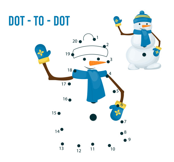 点到点游戏为孩子家庭学校着色图片下载