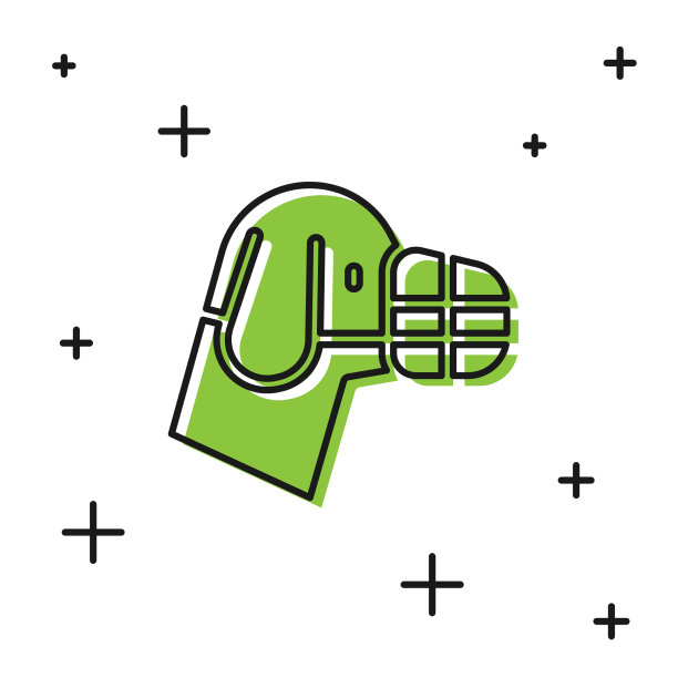 黑色狗在口鼻图标孤立在白色图片下载