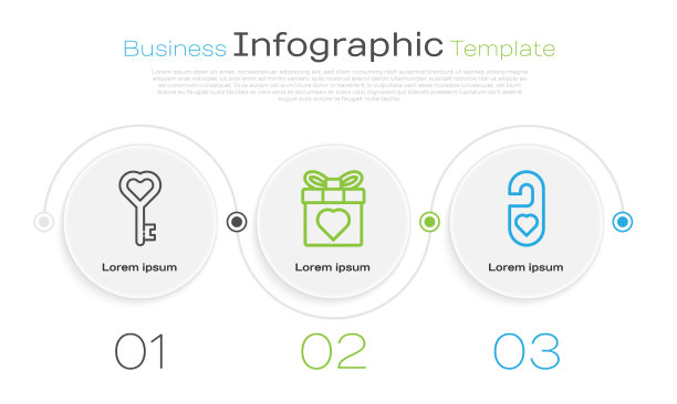 设线键心形礼盒和心形图片下载