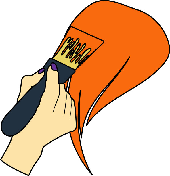 头发画图标图片下载