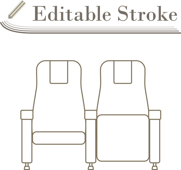 电影院的座位图标图片下载