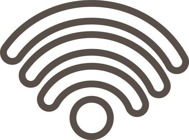WiFi连接信号线性图标图片下载