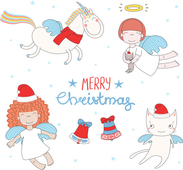 可爱的圣诞天使图片下载