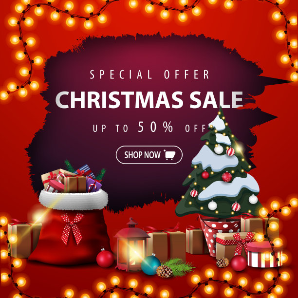 特别优惠圣诞特卖，红色和图片下载